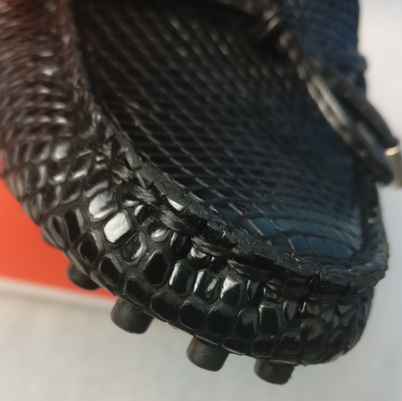 760cad Tods Gommino Loafer, Glossy Shiny Snakeskin Italian Leather size 6 - Picture 8 of 14